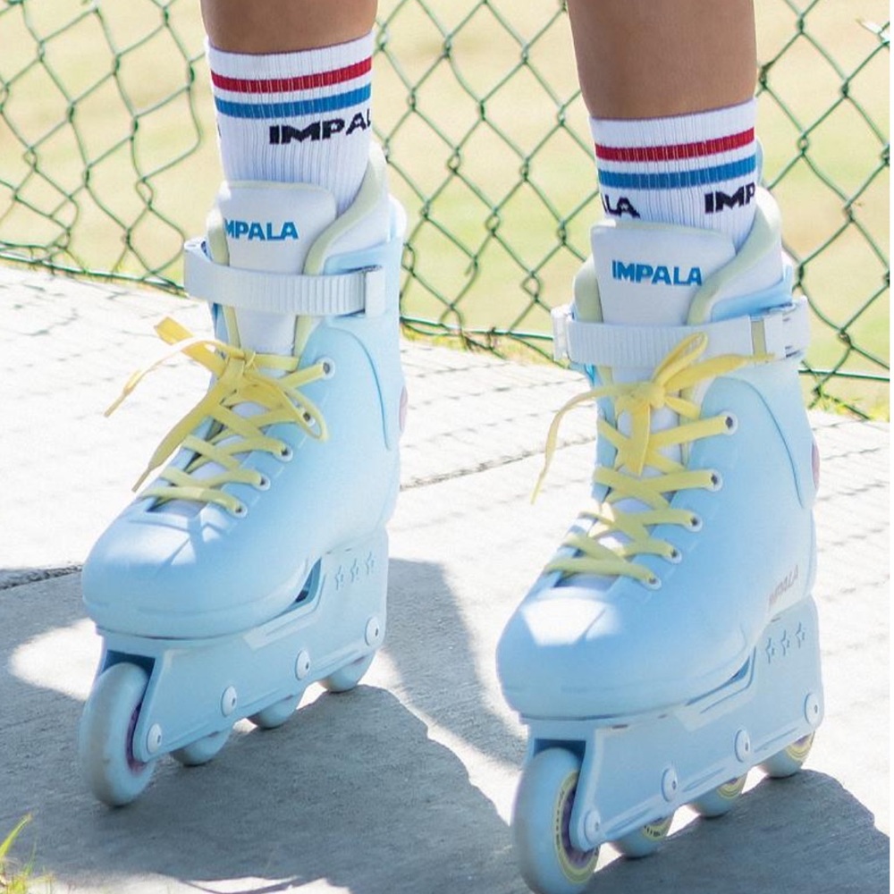 Impala size 8 inline skates color sky blue